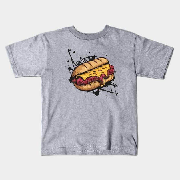 National Cheesesteak Day – March Kids T-Shirt by irfankokabi